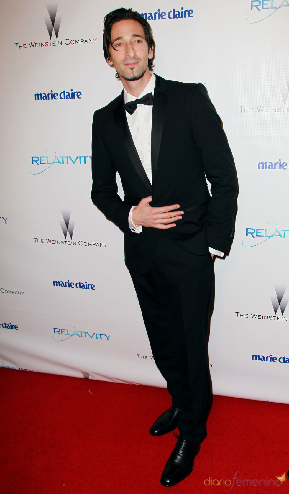 Adrien Brody en una fiesta posterior a los Globos de Oro 2011