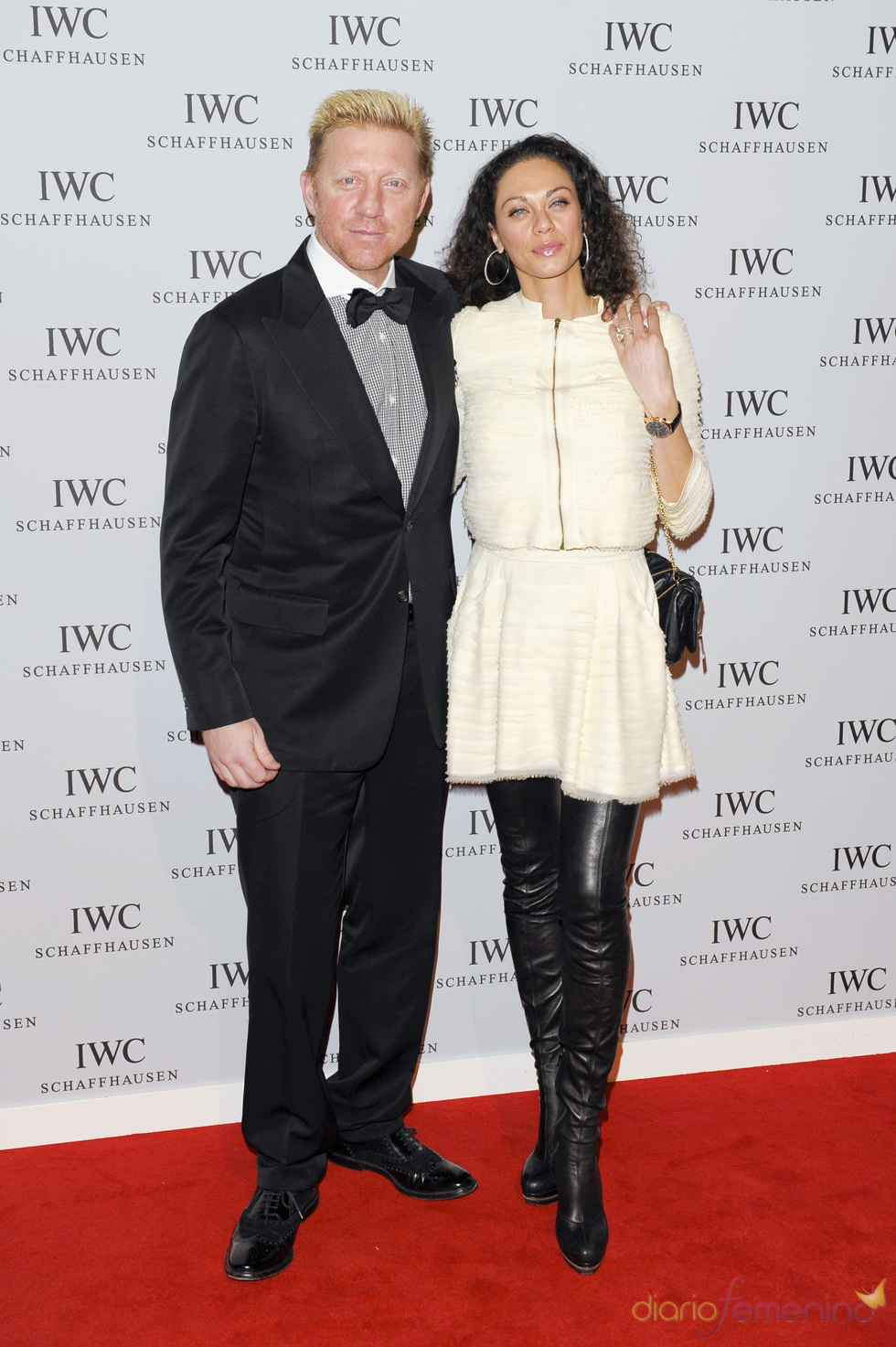Boris Becker y su mujer en el Salón Internacional de la Alta Relojería