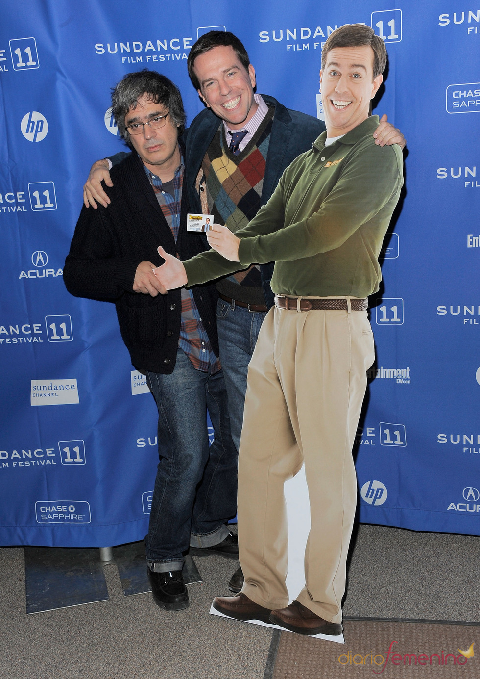 Miguel Arteta y Ed Helms en el Festival de Cine Sundance 2011