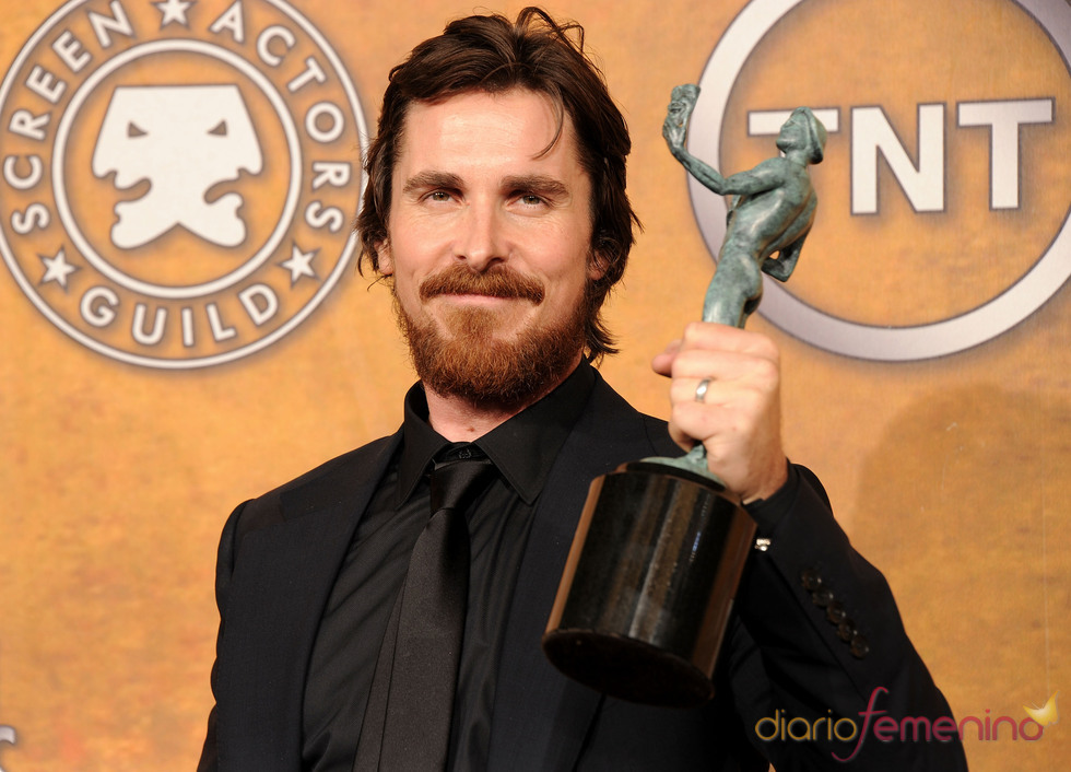 Christian Bale, con el premio a Mejor actor de Reparto del Sindicato de Actores