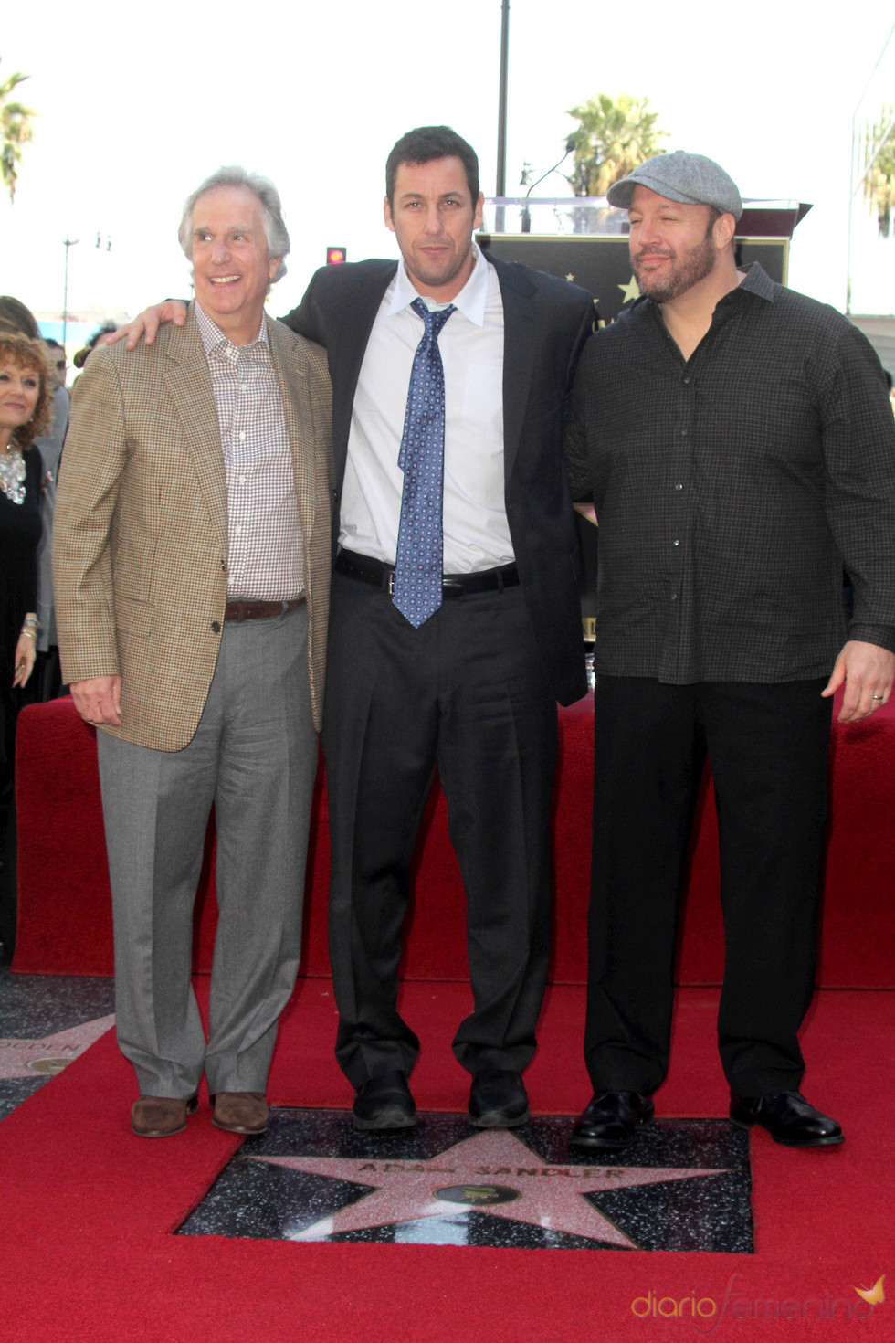 Adam Sandler con su Estrella de Hollywood