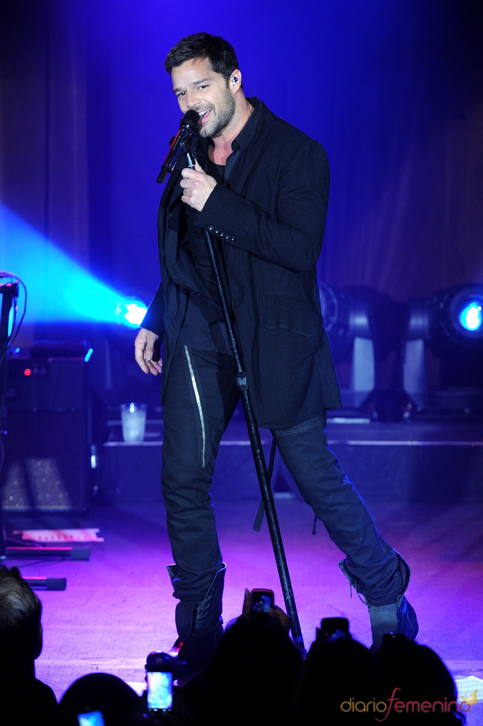 Ricky Martin, cantando en Nueva York