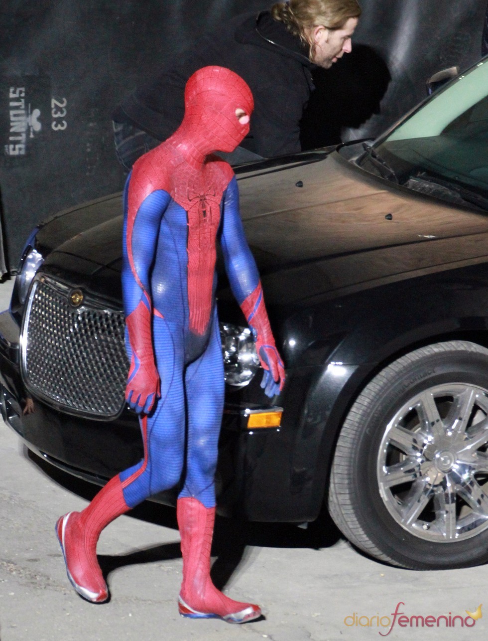 El actor Andrew Garfield como Spiderman
