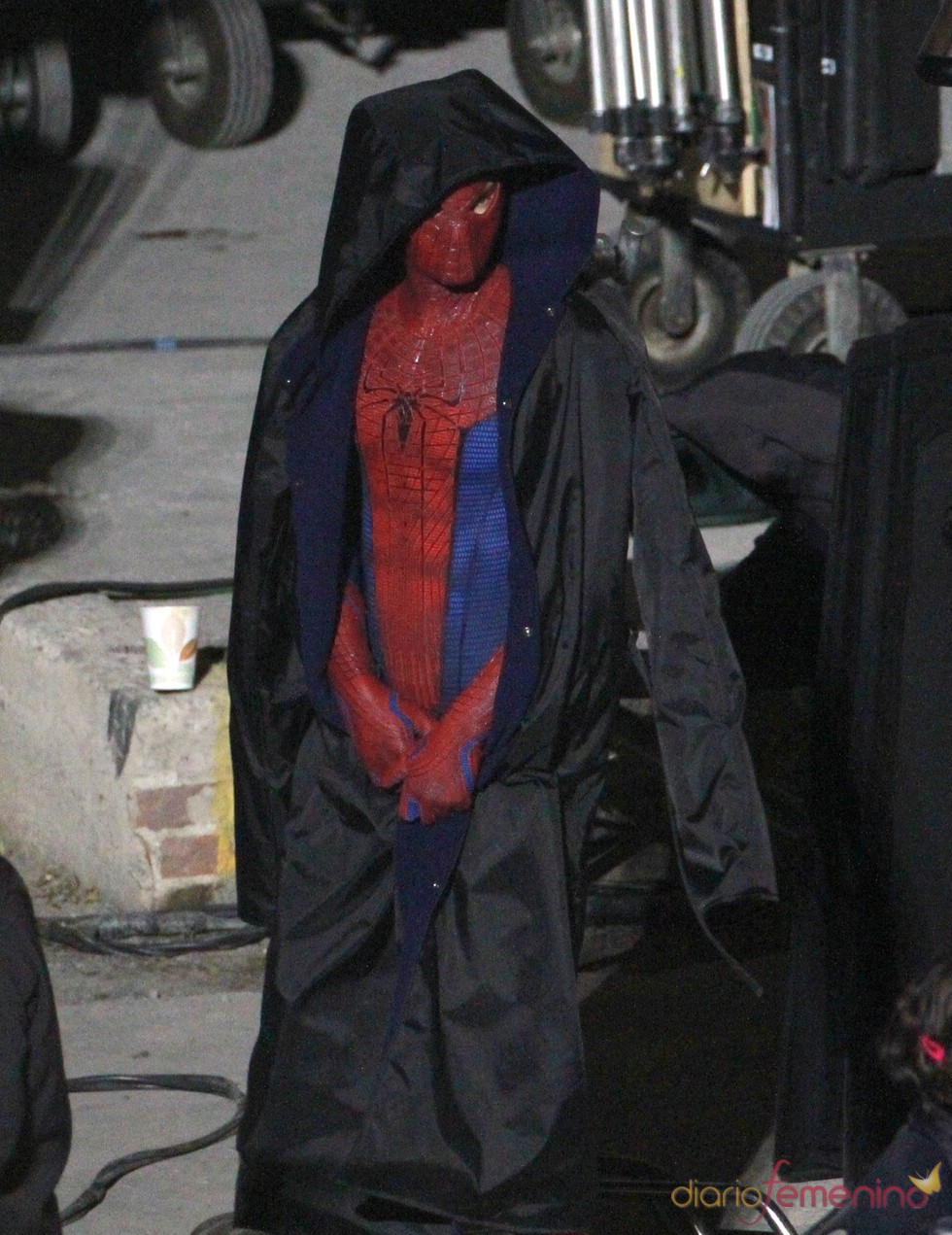 Andrew Gardfield en un momento de 'Spiderman'