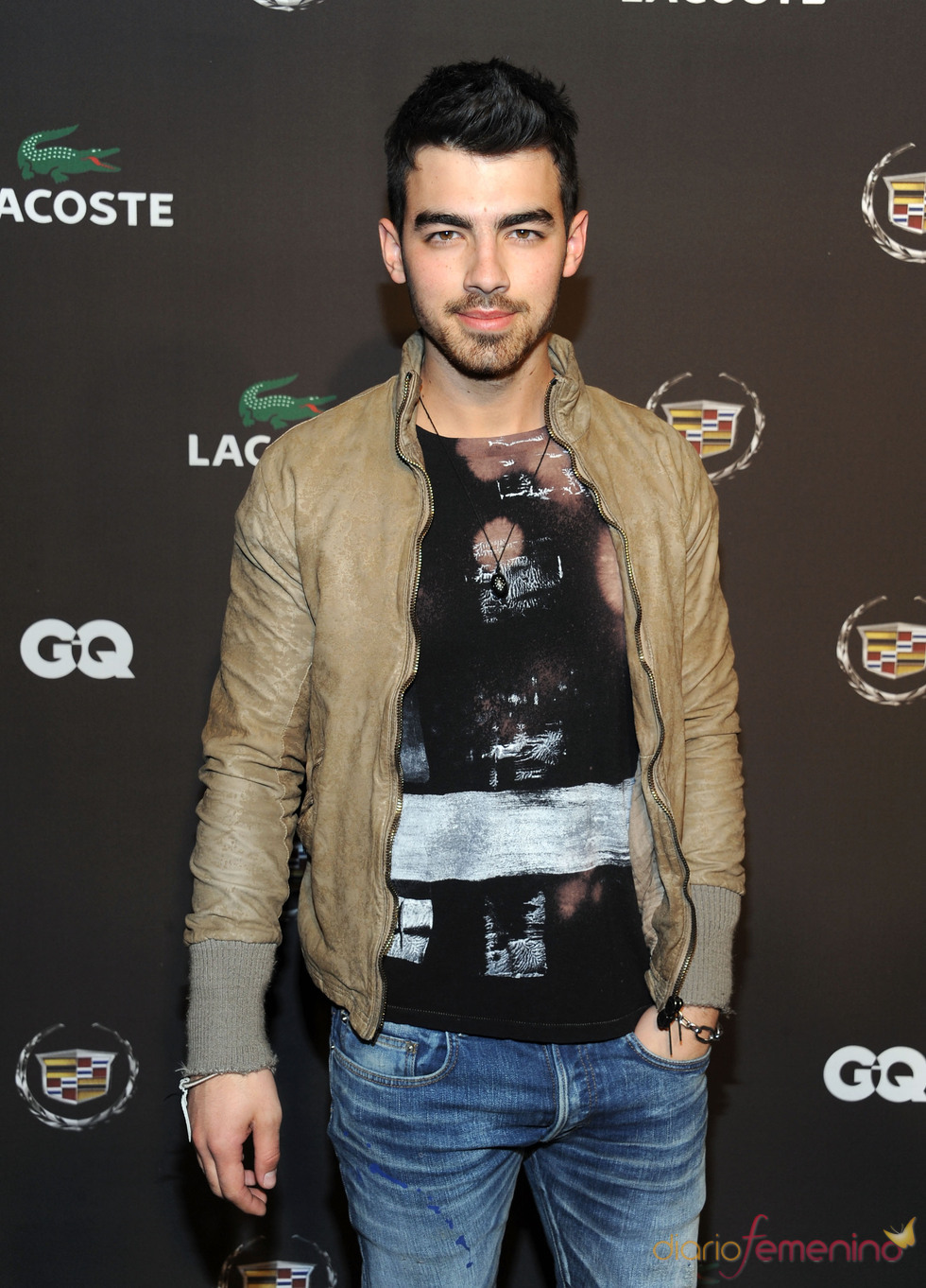 Joe Jonas en una de las fiestas previas al final de la Super Bowl 2011