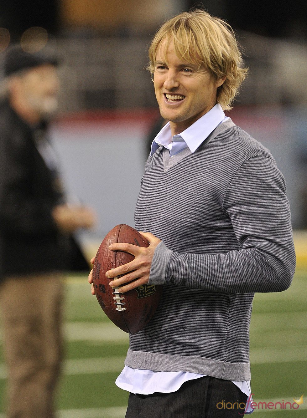 El actor Owen Wilson en la Superbowl