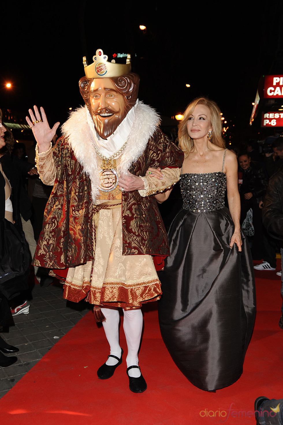 Carmen Lomana en la presentación del anuncio de Burguer King