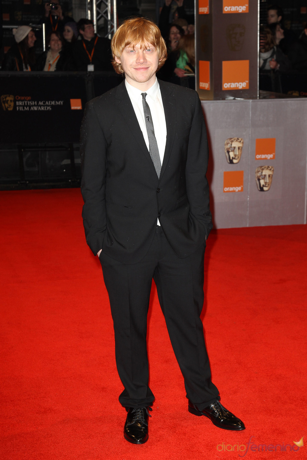 Rupert Grint en la alfombra roja de los Bafta 2011