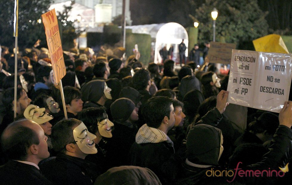 Protestas contra la Ley Sinde en los Goya