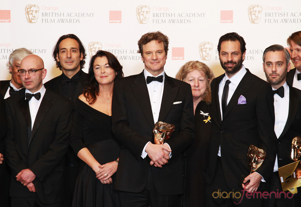 Elenco de 'El discurso del Rey' en los Bafta 2011
