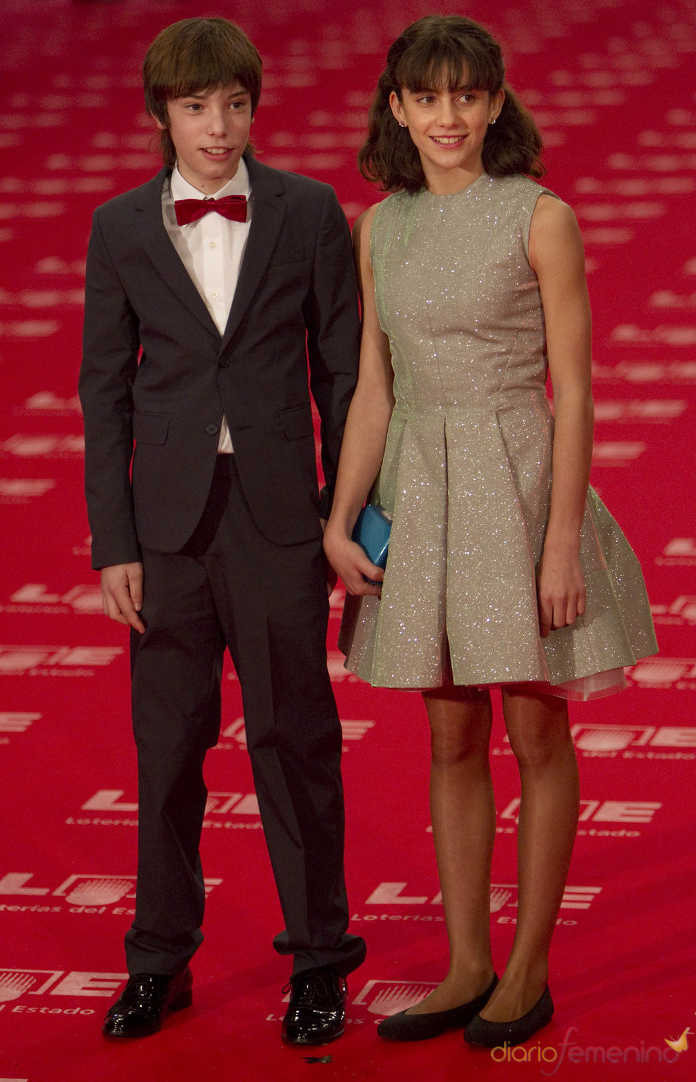 Francesc Colomer y Marina Comas en la alfombra roja de los Goyas 2011