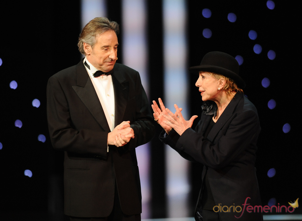 Juanjo Puigcorbé y Rosa María Sardá en la gala de los Goya 2011