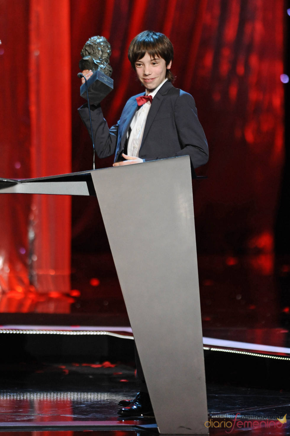 Francesc Colomer con su Goya 2011