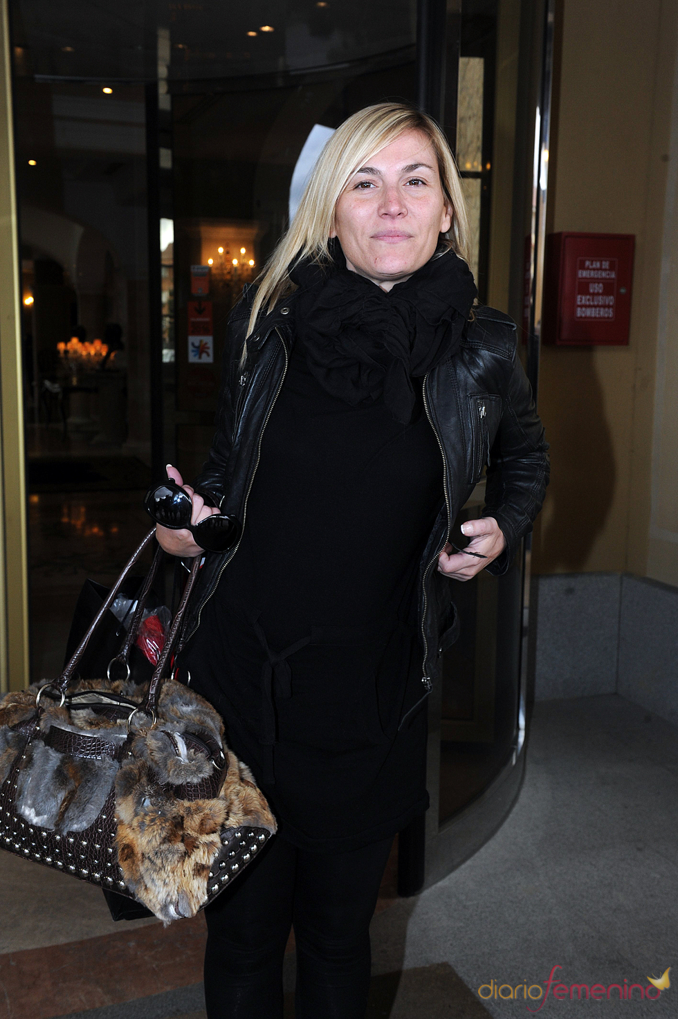 Yolanda Jiménez a su llegada a la boda de Toñi Salazar