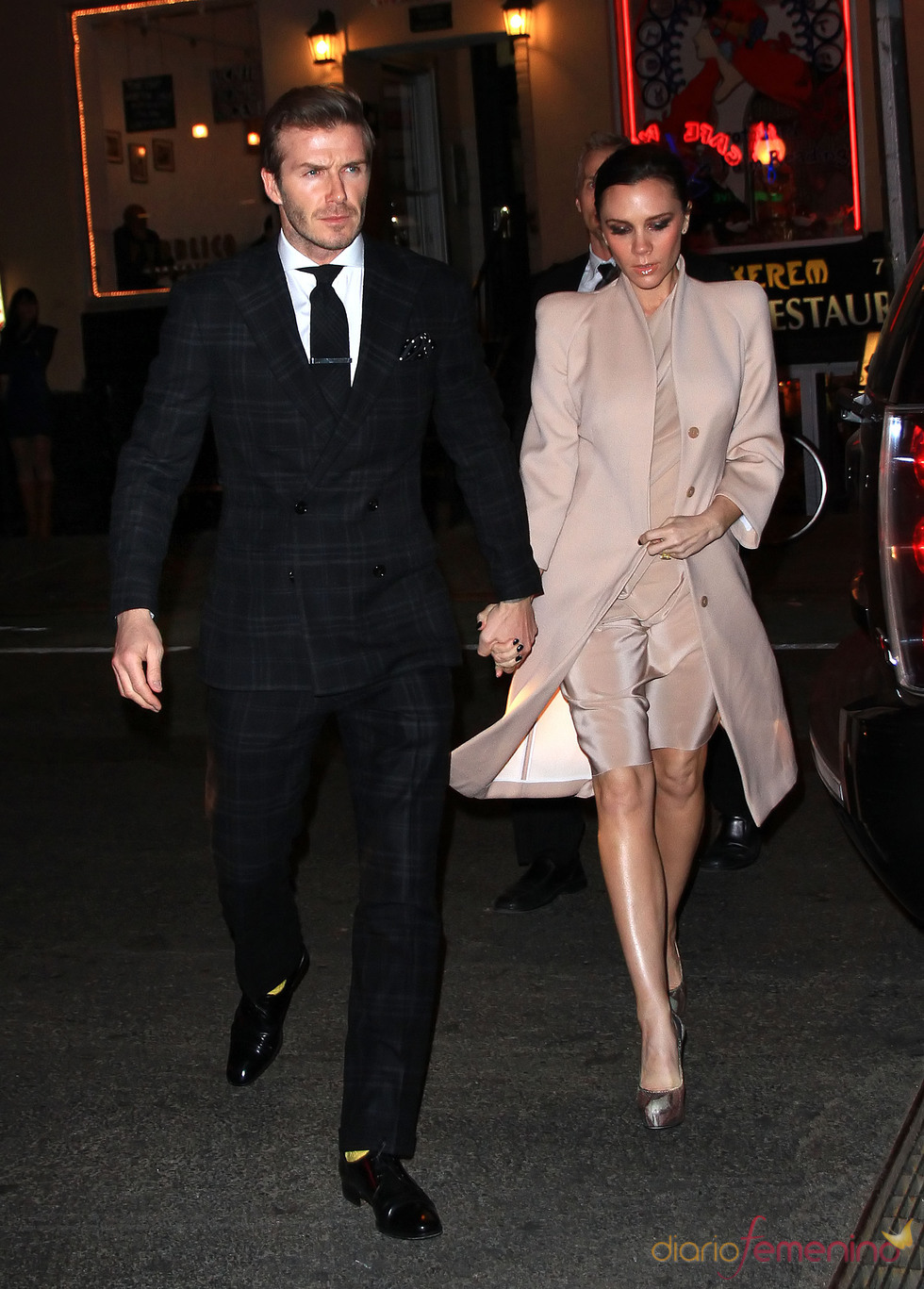 David y Victoria Beckham salen de cena por Nueva York