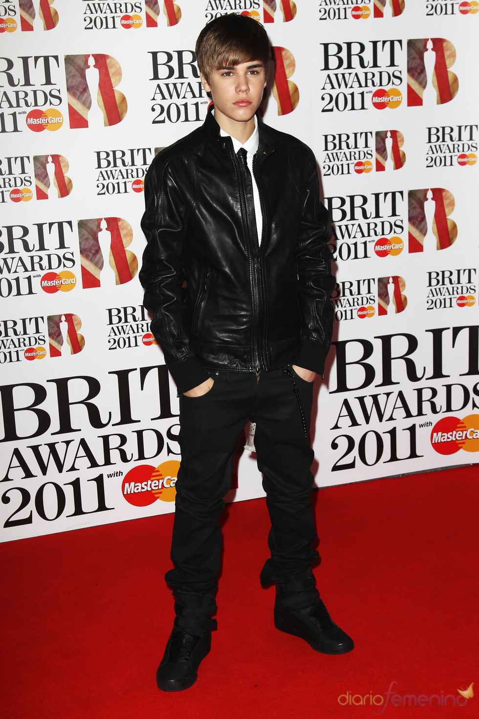 Justin Bieber en los Brit Awards 2011