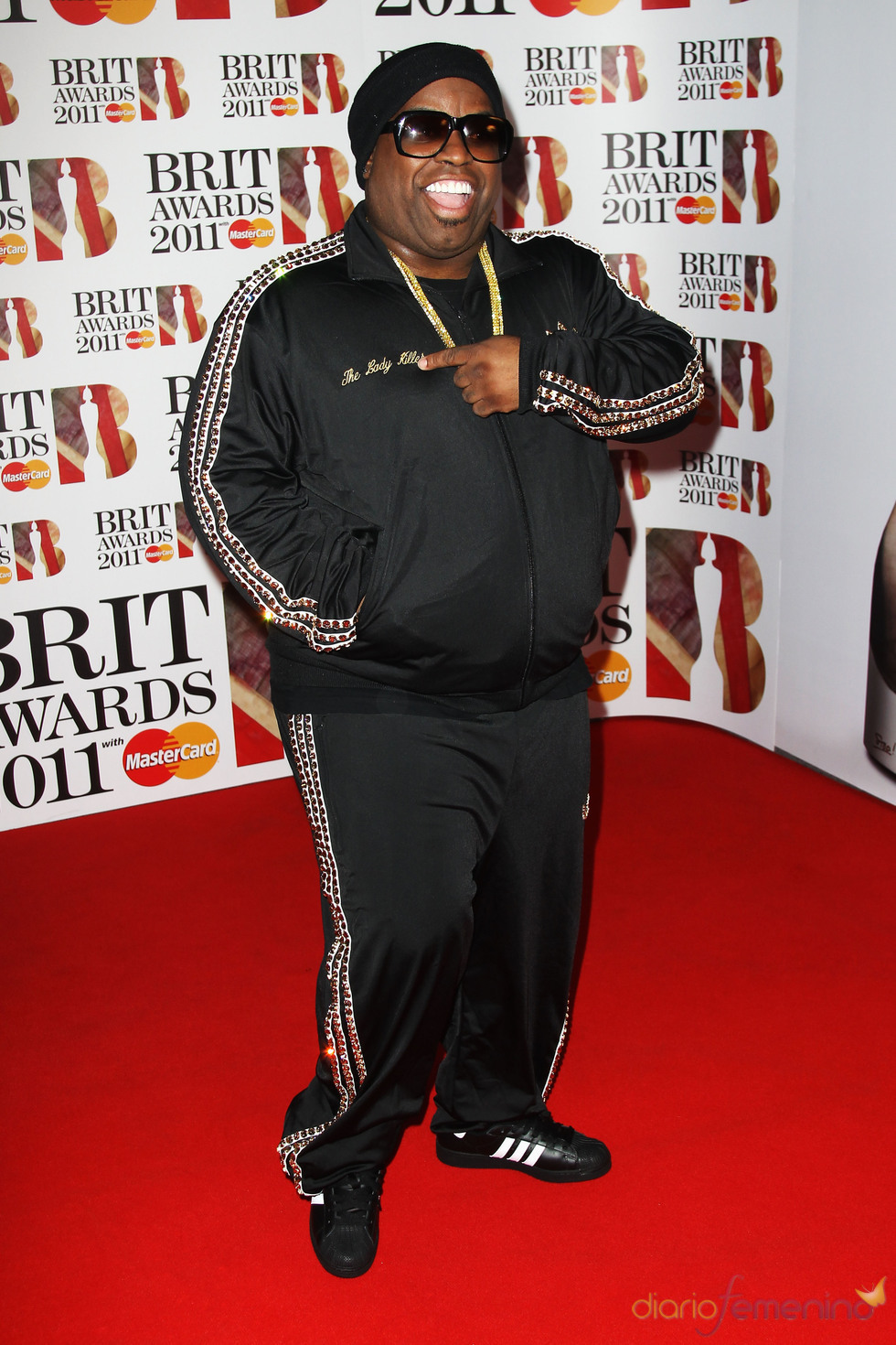 Cee Lo Green en los Brit Awards 2011