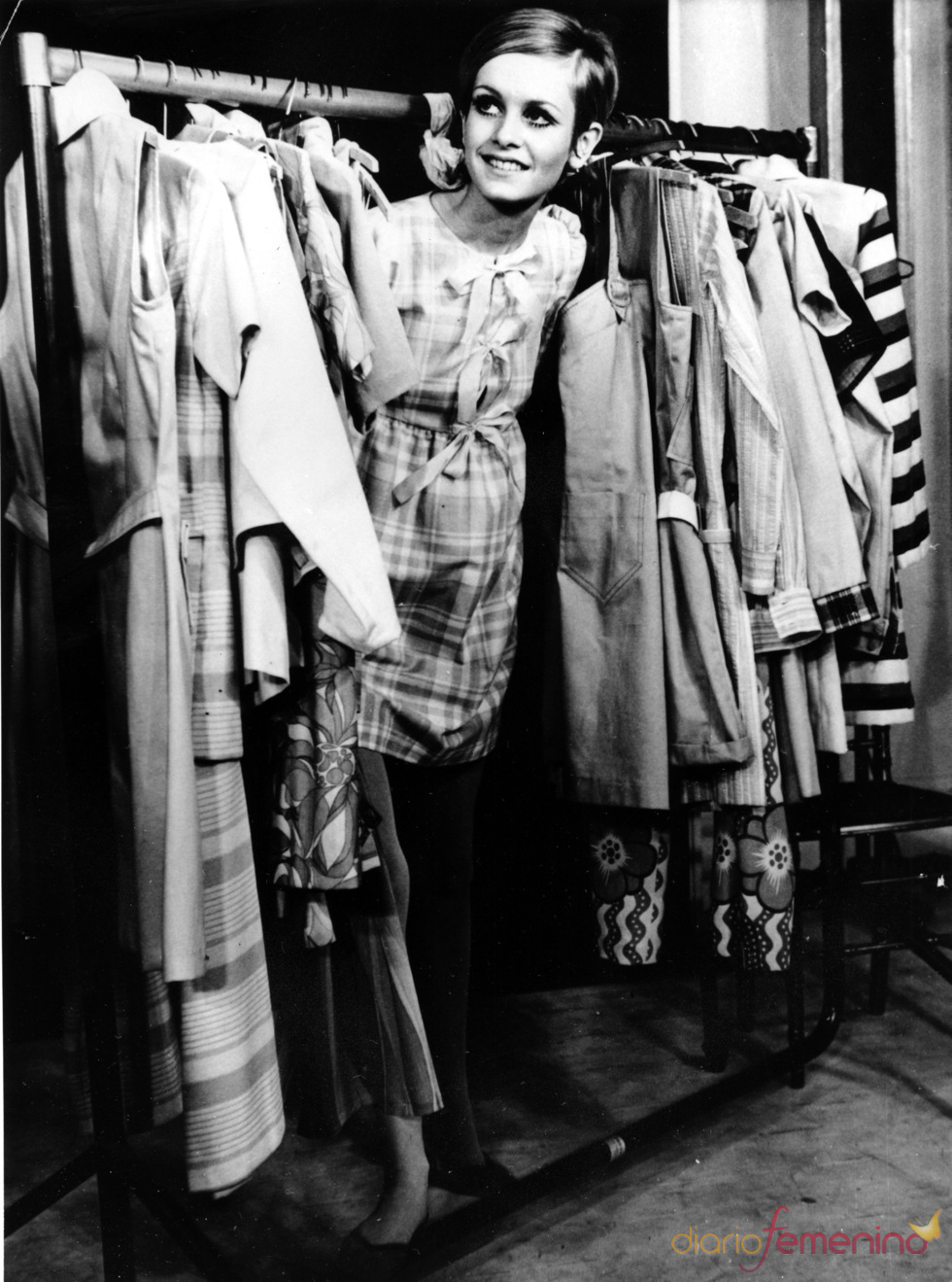La icónica modelo Twiggy