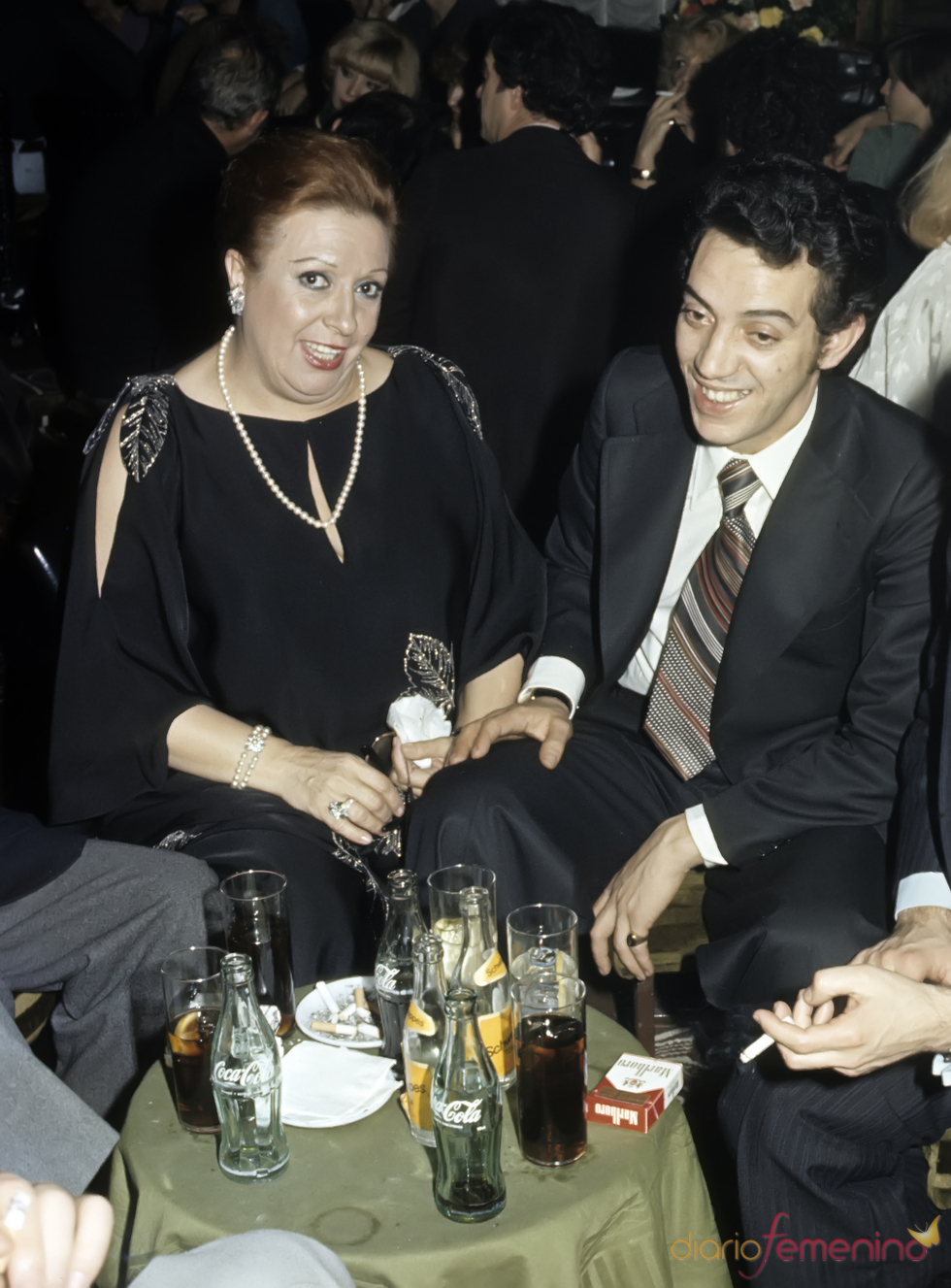 Florinda Chico con su marido, Santos