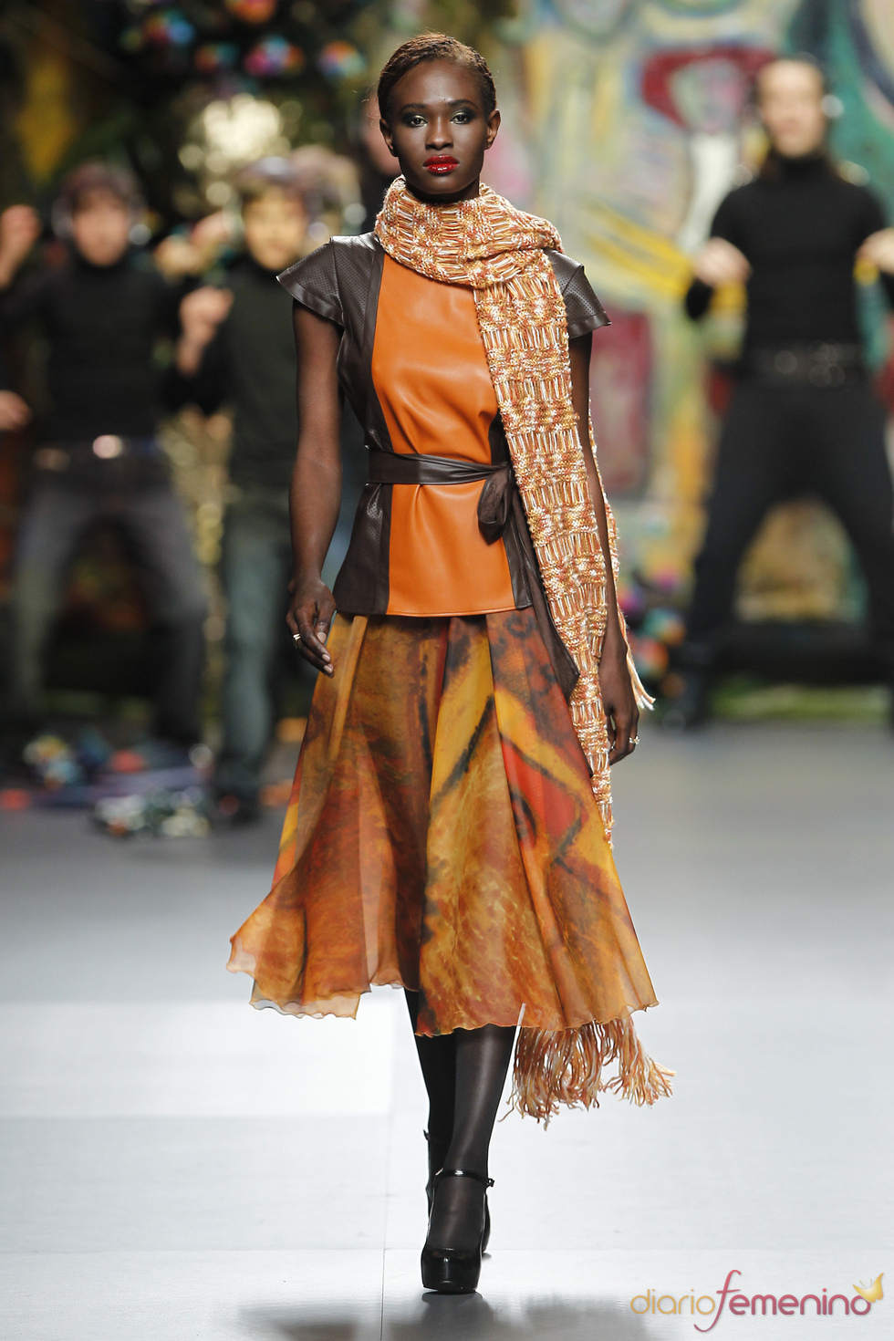 Blusa de cuero de Francis Montesinos en Cibeles 2011