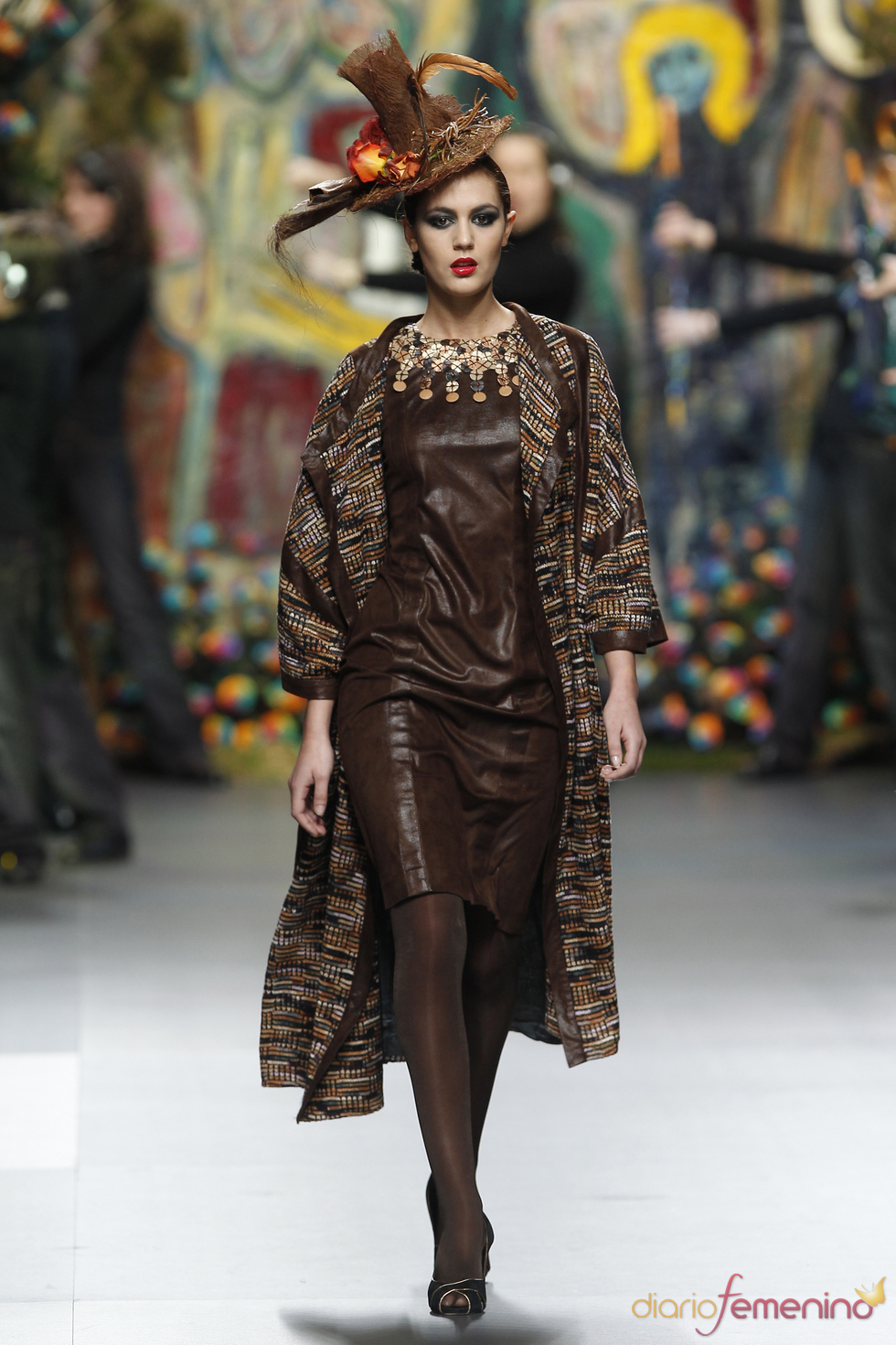 Vestido de cuero de Francis Montesinos en Cibeles 2011