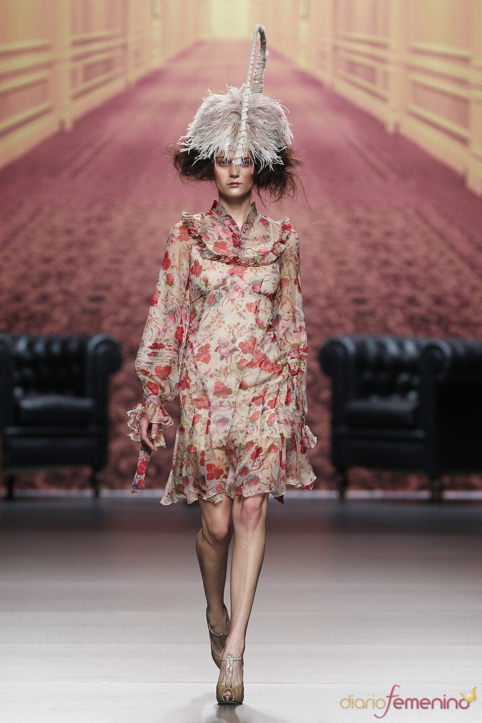 Vestido estampado. Alma Aguilar. Cibeles Madrid Fashion Week 2011