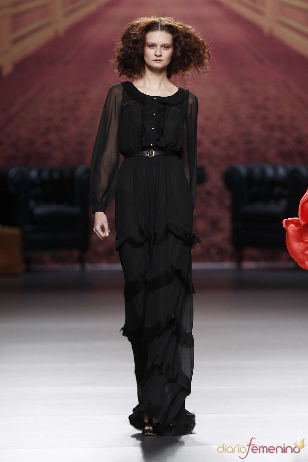 Vestido negro. Alma Aguilar. Cibeles Madrid Fashion Week 2011