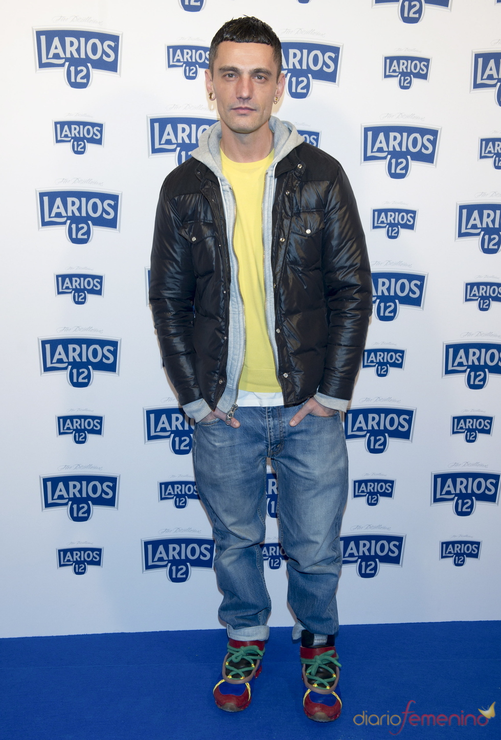 David Delfín en la presentación del calendario Larios 2011