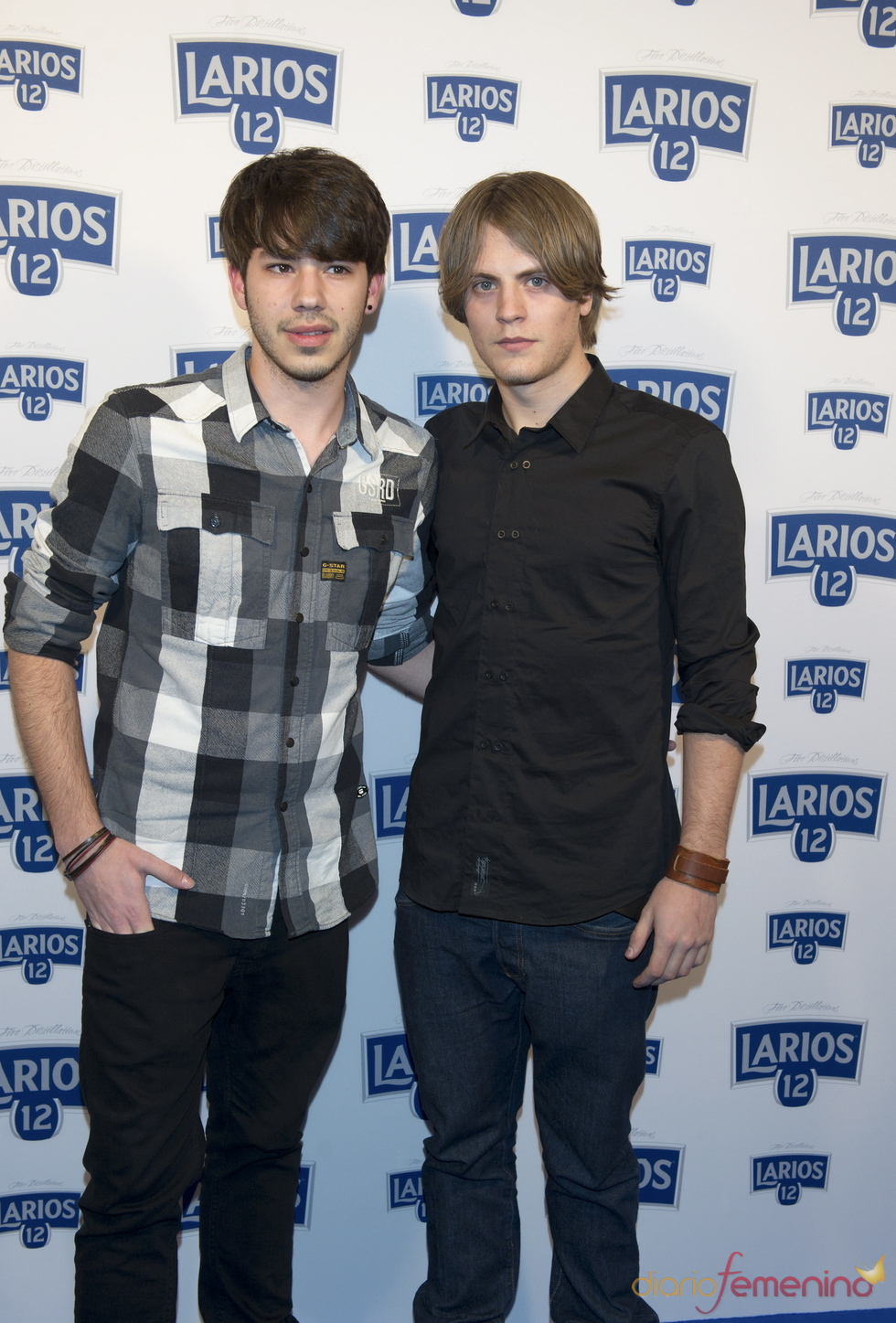 Jaime Olías, de 'Ángel o demonio', en la presentación del calendario Larios 2011