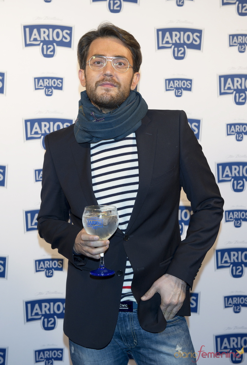 Maxim Huerta en la presentación del calendario Larios 2011