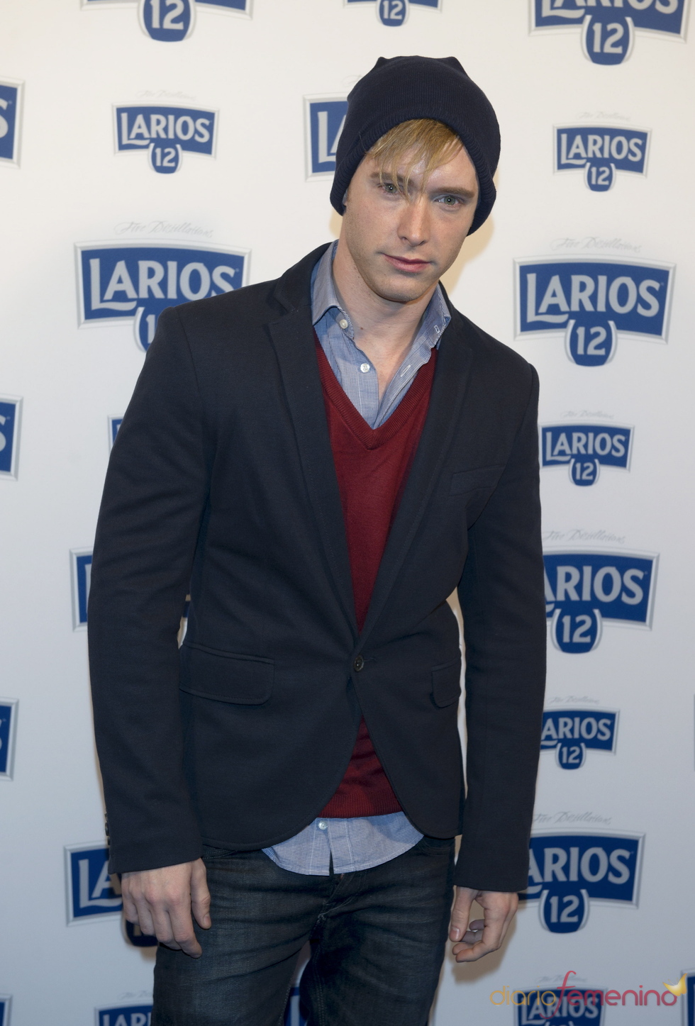 Pablo Rivero en la presentación del calendario Larios 2011