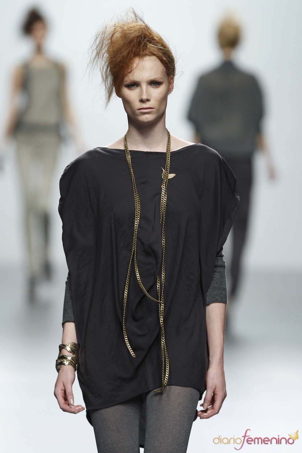 Vestido negro corto. Sara Coleman. Cibeles Madrid Fashion Week 2011