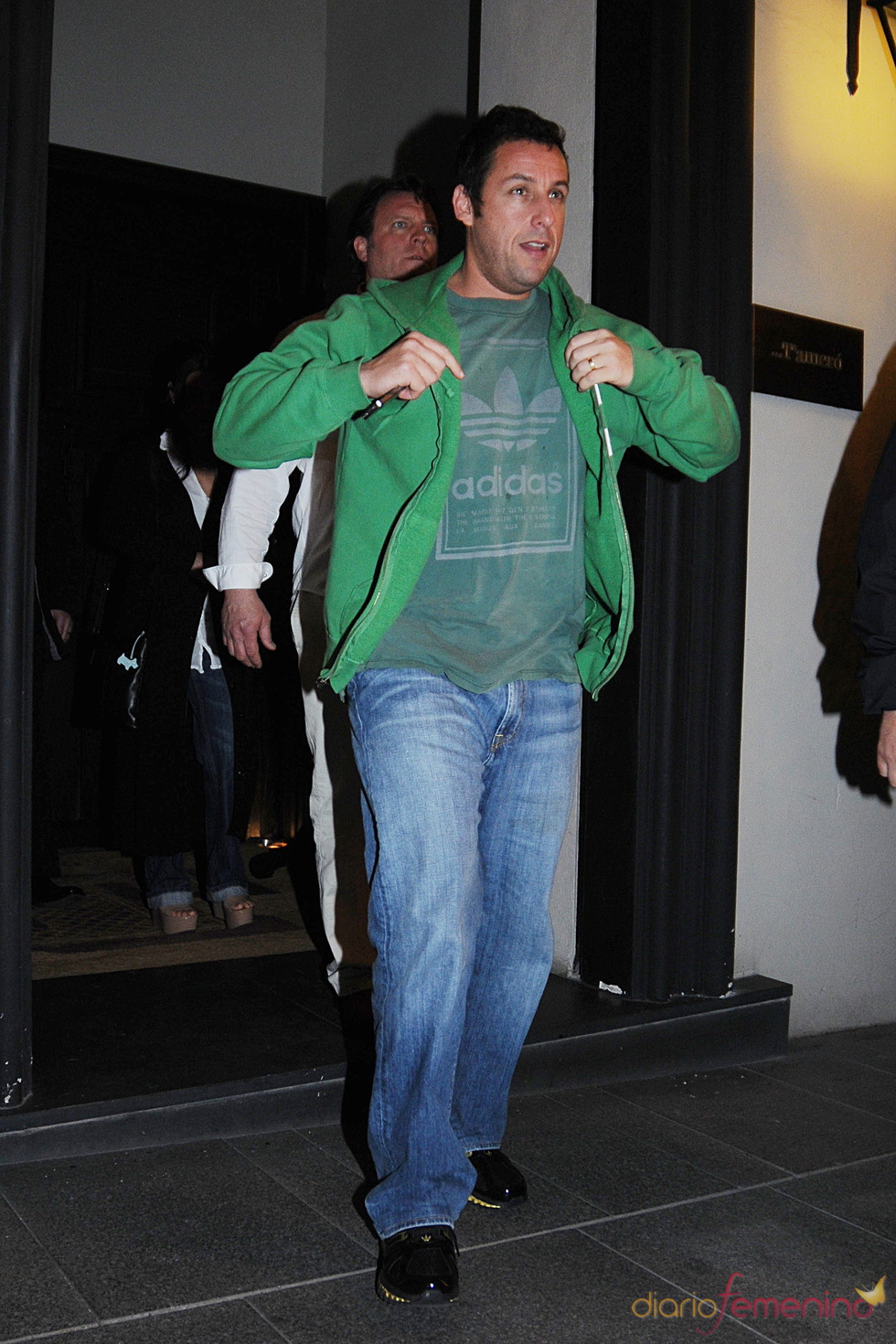 Adam Sandler, de cena por Madrid tras la premier de 'Sígueme el rollo'