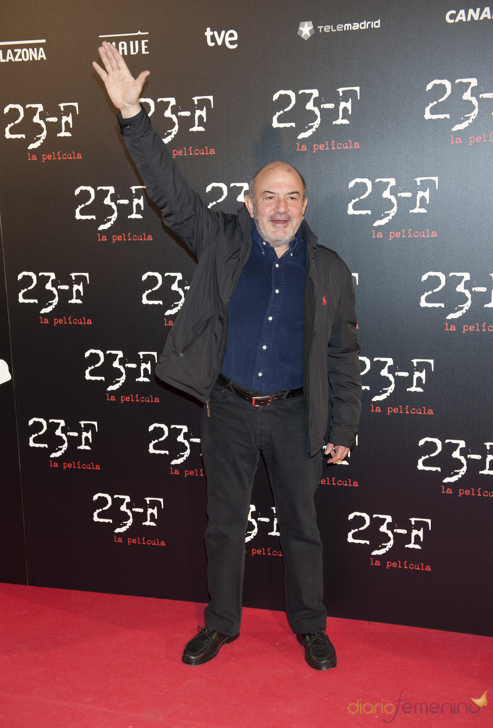 Jesús Bonilla en el estreno de la película 23-F