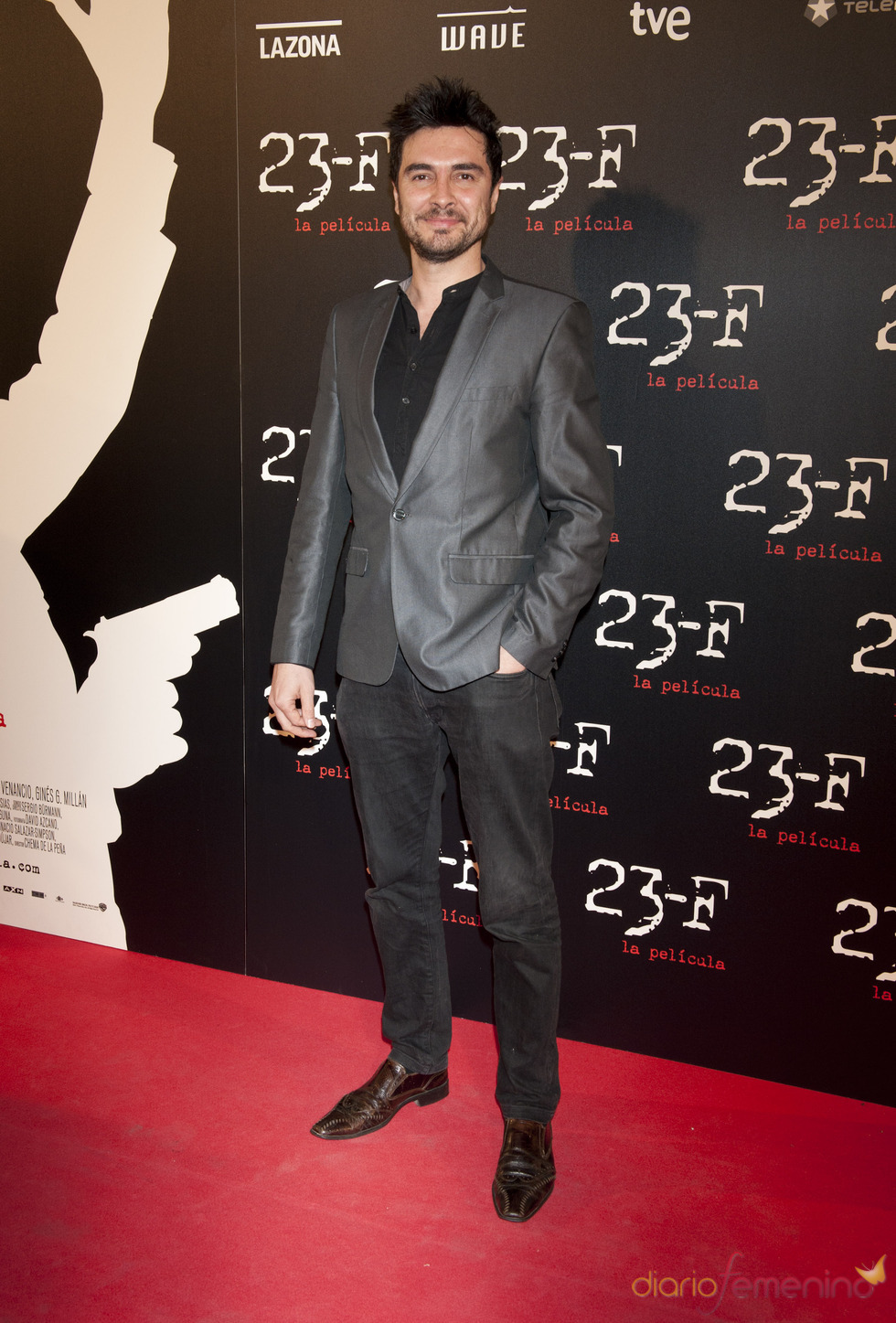 José Manuel Seda en el estreno de 23-F