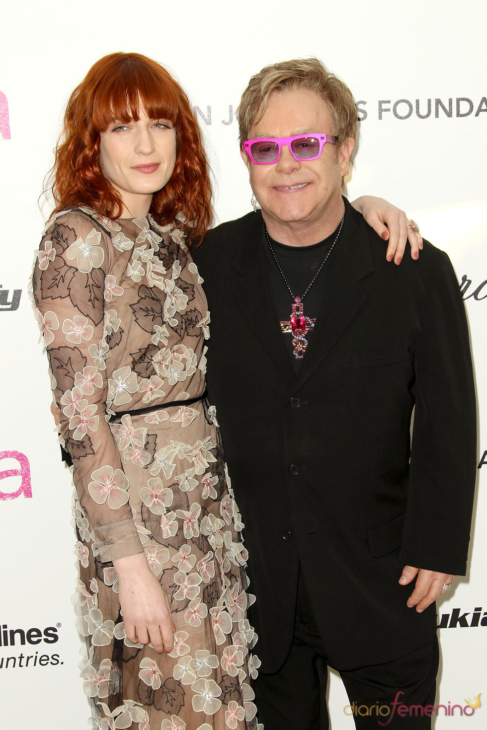 Elton John y Florence Welch en la Gala Elton John