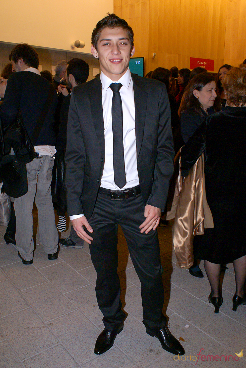 Nahuel de OT en el cóctel de los Premios TP de Oro 2010