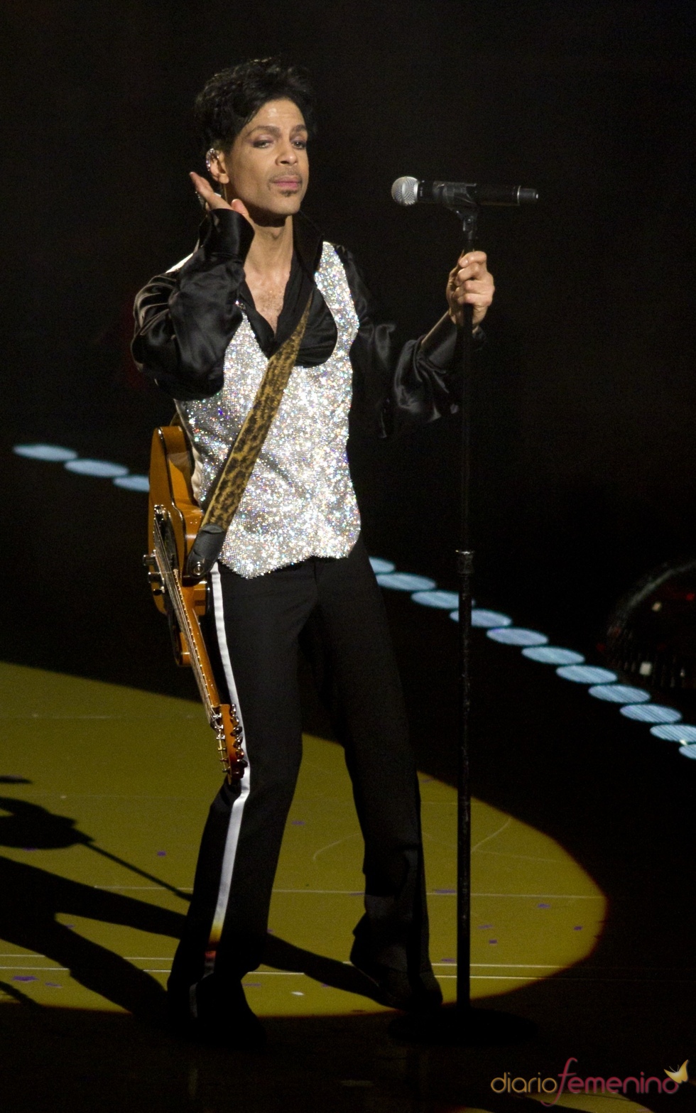 Prince actuando en el Madison Square Garden de Nueva York