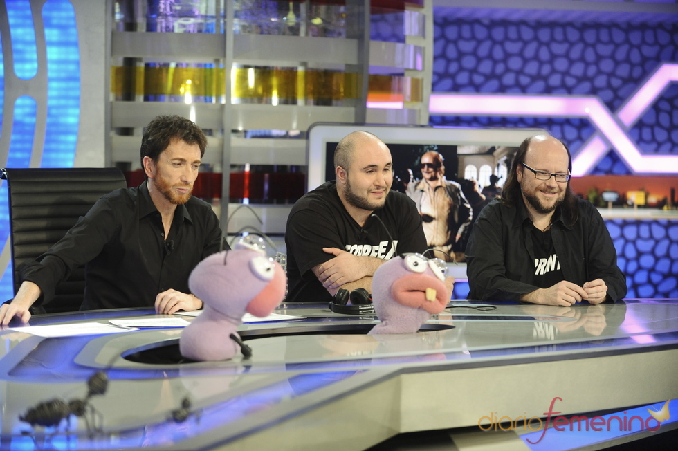 Santiago Segura, Paquirrín y Pablo Motos en 'El hormiguero'