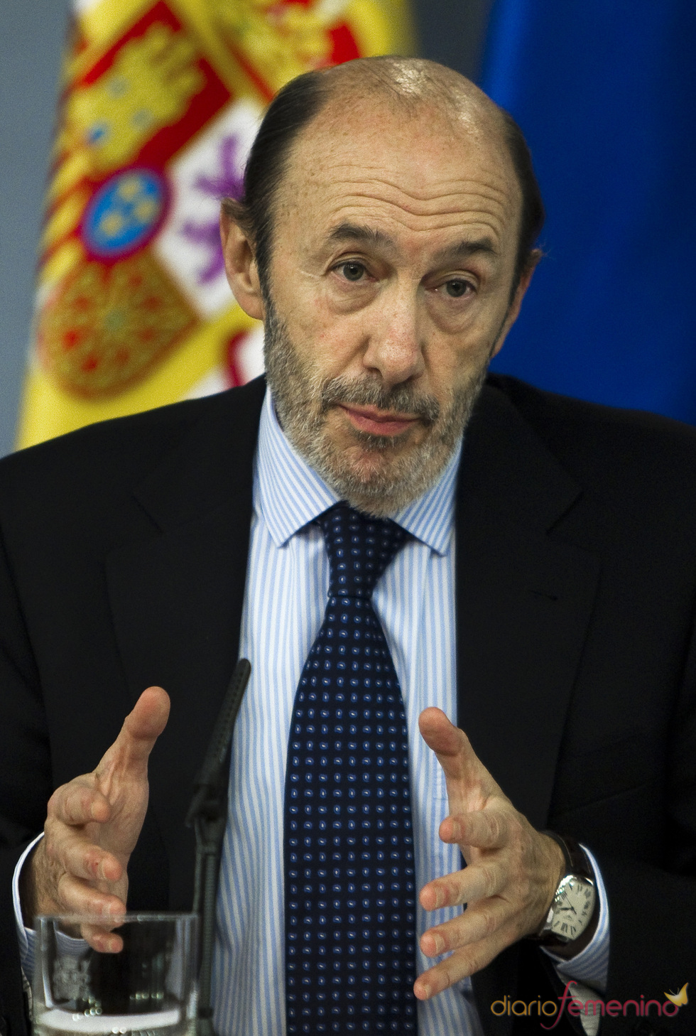 Alfredo Pérez Rubalcaba, con infección de orina