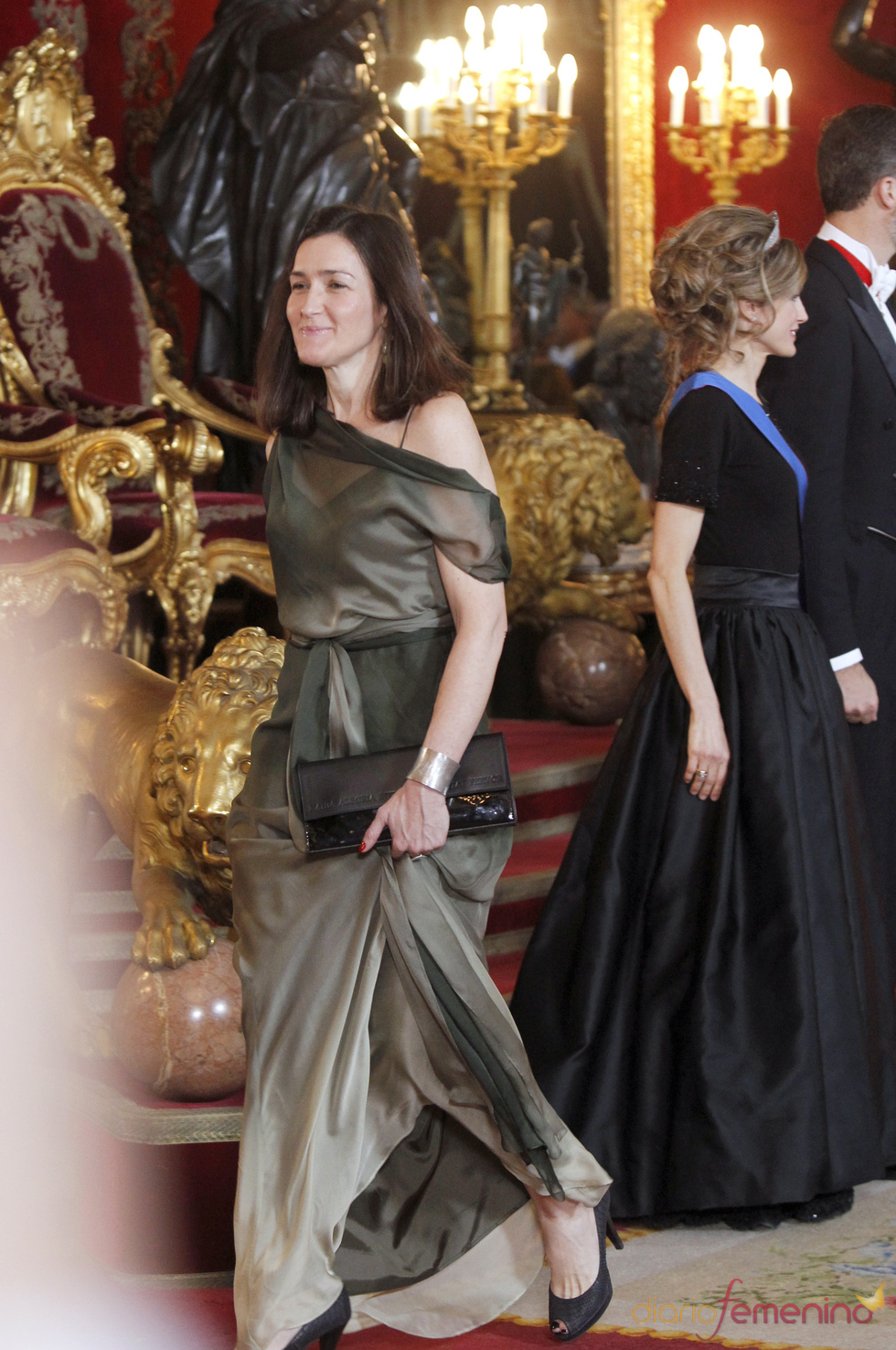 Ángeles González-Sinde en la cena de gala en honor del Presidente de Chile