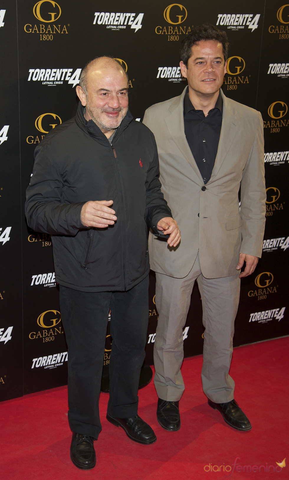 Jesús Bonilla y Jorge Sanz en el estreno de 'Torrente 4: lethal crisis'