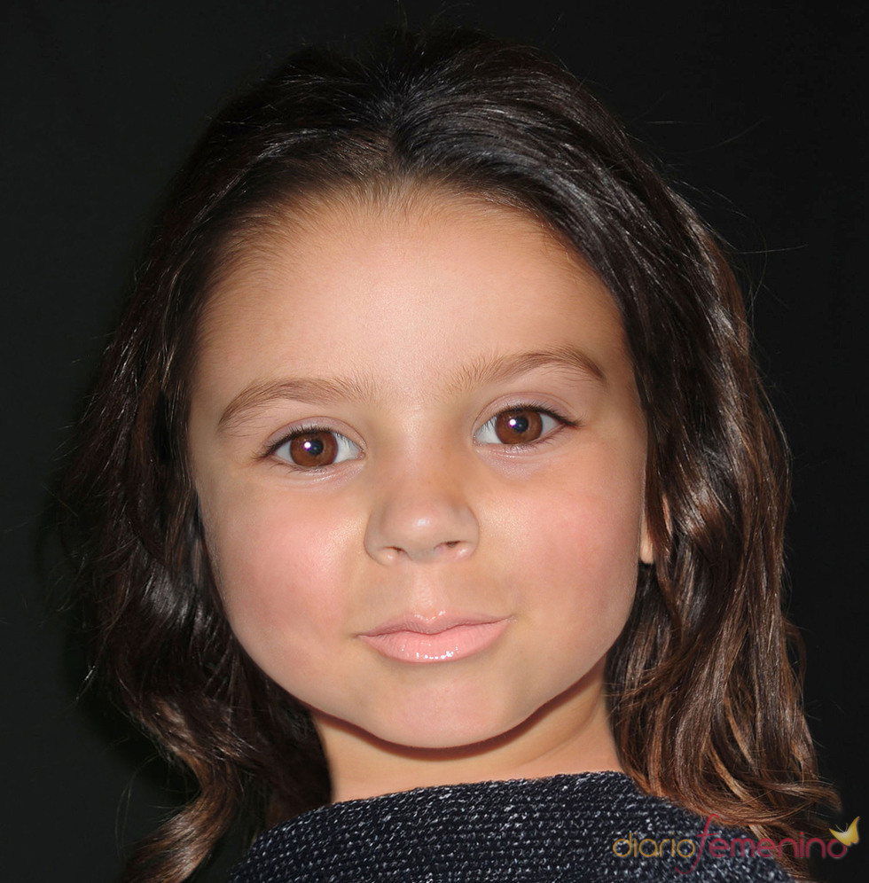 Fotomontaje de la hija de David y Victoria Beckham
