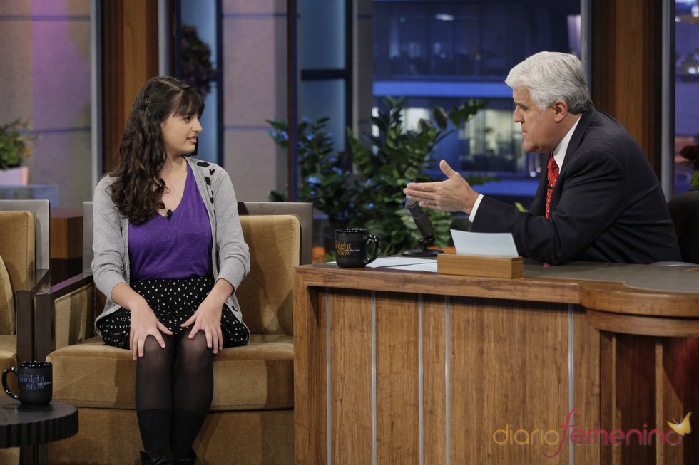 Rebecca Black junto a Jay Leno en su show