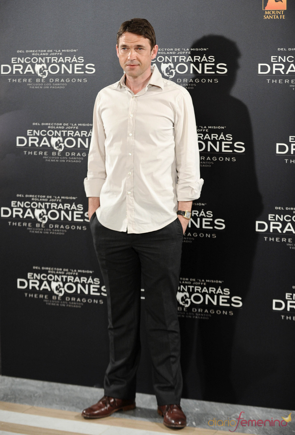 Dougray Scott en la presentación de 'Encontrarás dragones'