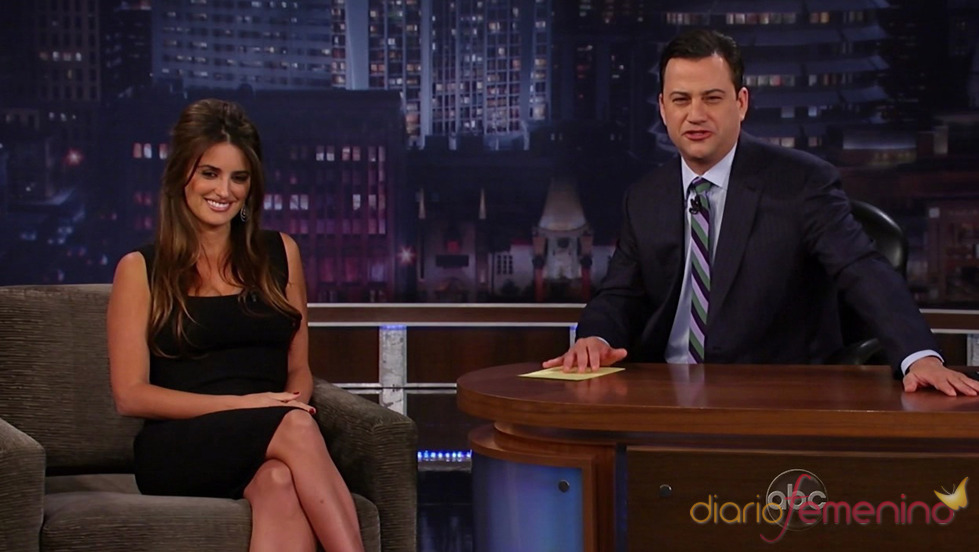 Penélope Cruz es la invitada en el programa 'Jimmy Kimmel Live'