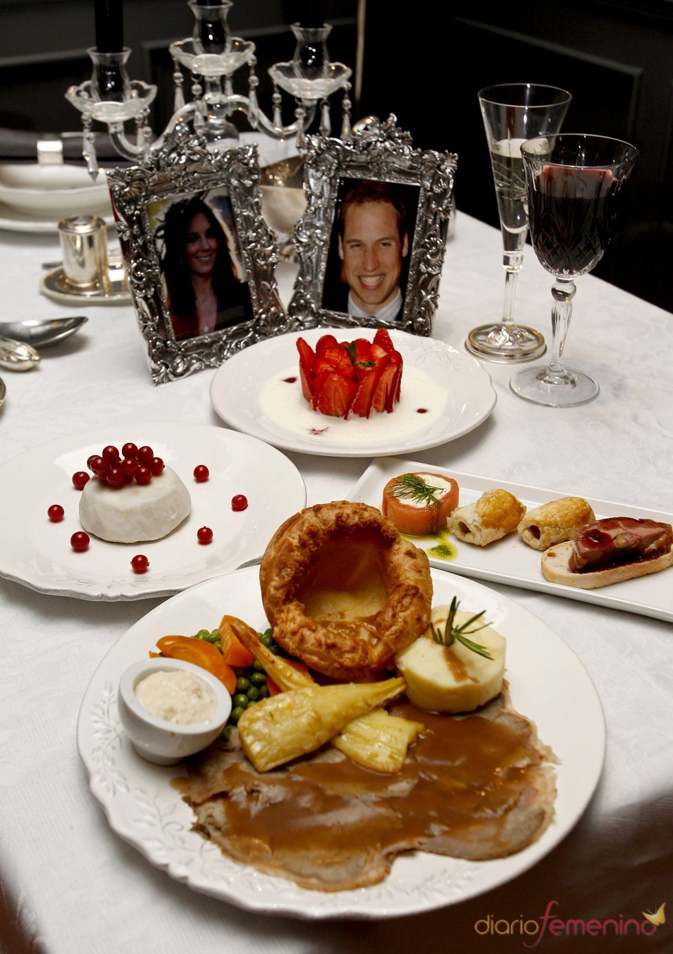 Un bar madrileño ofrece el menú de la boda de Guillermo de Inglaterra y Kate Middleton