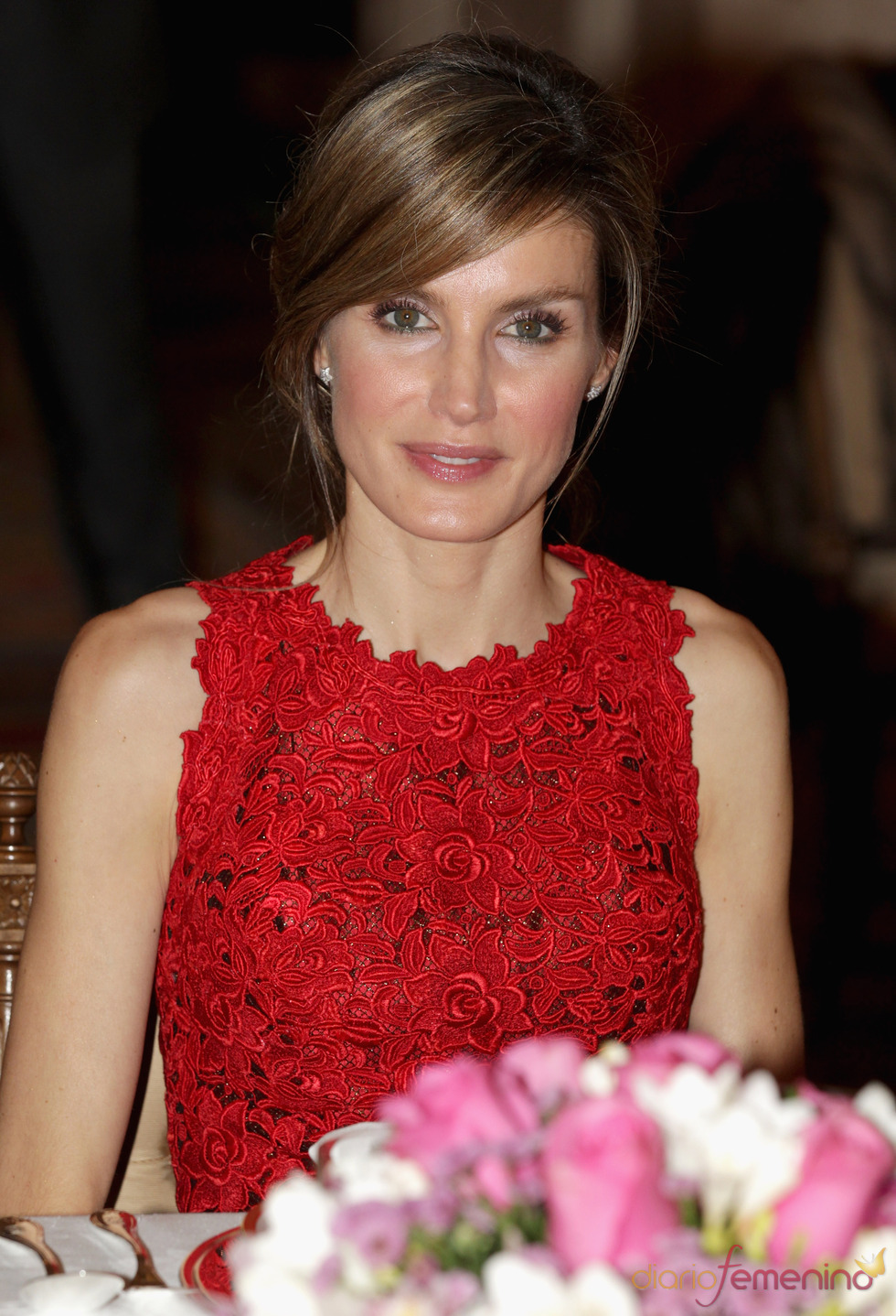 La Princesa Letizia en la cena de gala