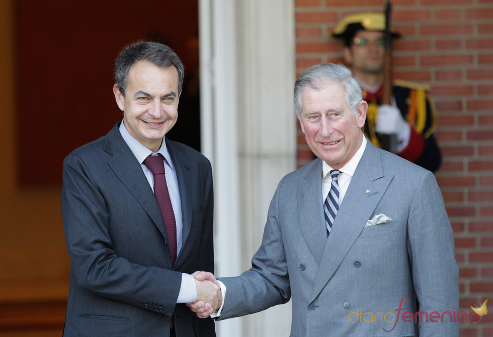 El Presidente Zapatero con el Príncipe Carlos de Inglaterra