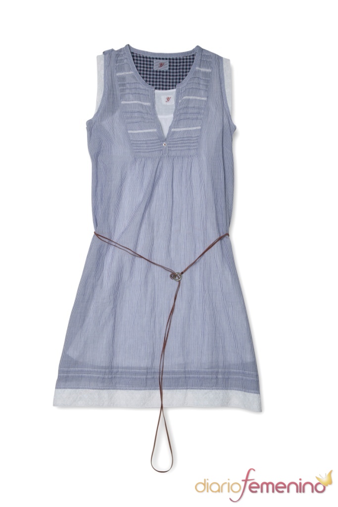 Vestido azul estilo denim de la colección primavera-verano 2011 de Yerse
